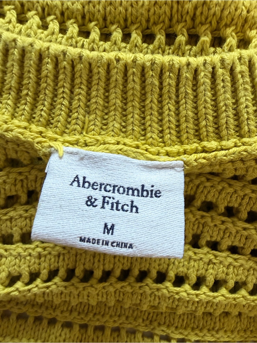 Abercrombie & Fitch Open-Knit Crop Tank - Picture 3 of 4